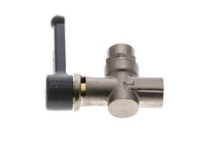 G 1/8 Zoll 2-Weg rechtwinkliges Kugelventil aus Messing