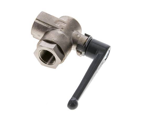 G 3/8 Zoll 2-Weg rechtwinkliges Kugelventil aus Messing