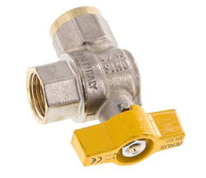 Rp 1/2 Zoll Gas 2-Weg rechtwinkliges Kugelventil aus Messing