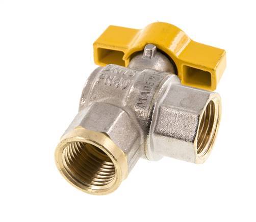 Rp 1/2 Zoll Gas 2-Weg rechtwinkliges Kugelventil aus Messing