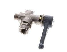 Männlich zu weiblich G/G 1/8 Zoll 2-Weg rechtwinkliges Kugelventil aus Messing