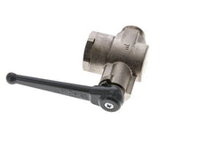 Männlich zu weiblich G/G 3/4 Zoll 2-Weg rechtwinkliges Kugelventil aus Messing