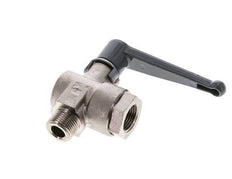 Männlich zu weiblich G/G 3/8 Zoll 2-Weg rechtwinkliges Kugelventil aus Messing