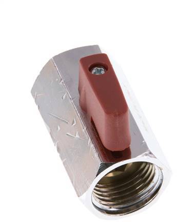 G 1/2 Zoll 2-Wege Mini-Kugelhahn aus Messing 15 Bar