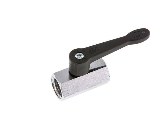 G 1/2 Zoll 2-Wege Mini-Kugelhahn aus Messing Langer Griff 15 Bar