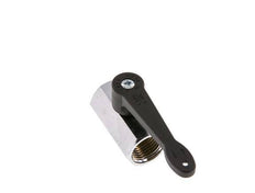 G 1/2 Zoll 2-Wege Mini-Kugelhahn aus Messing Langer Griff 15 Bar