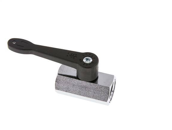 G 1/2 Zoll 2-Wege Mini-Kugelhahn aus Messing Langer Griff 15 Bar