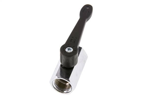 G 1/2 Zoll 2-Wege Mini-Kugelhahn aus Messing Langer Griff 15 Bar