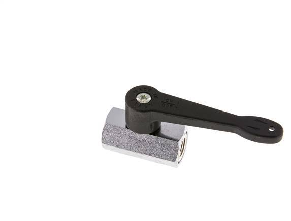 G 1/8 Zoll 2-Wege-Messing Mini-Kugelhahn Langer Griff 15 Bar