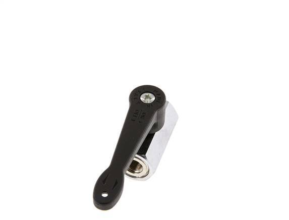 G 1/8 Zoll 2-Wege-Messing Mini-Kugelhahn Langer Griff 15 Bar