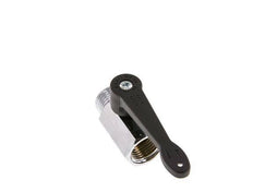 Männlich bis weiblich G 1/2 Zoll 2-Wege-Messing Mini-Kugelhahn langer Griff 15 Bar