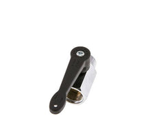 Männlich bis weiblich G 1/2 Zoll 2-Wege-Messing Mini-Kugelhahn langer Griff 15 Bar