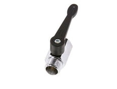 Männlich bis weiblich G 1/2 Zoll 2-Wege-Messing Mini-Kugelhahn langer Griff 15 Bar