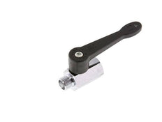 Männlich bis weiblich G 1/4 Zoll 2-Wege-Messing Mini-Kugelhahn langer Griff 15 Bar