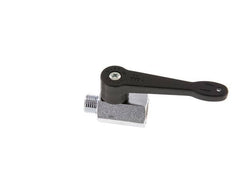 Männlich bis weiblich G 1/4 Zoll 2-Wege-Messing Mini-Kugelhahn langer Griff 15 Bar