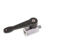 Männlich bis weiblich G 1/8 Zoll 2-Wege-Messing Mini-Kugelhahn langer Griff 15 Bar