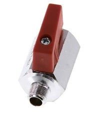 Männlich bis weiblich G 1/8 Zoll 2-Wege-Messing Mini-Kugelhahn 15 Bar