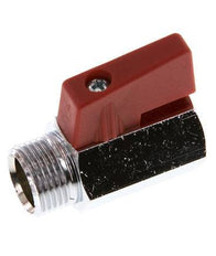 Männlich bis weiblich G 3/8 Zoll 2-Wege-Messing Mini-Kugelhahn 15 Bar