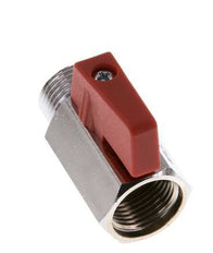 Männlich bis weiblich G 3/8 Zoll 2-Wege-Messing Mini-Kugelhahn 15 Bar