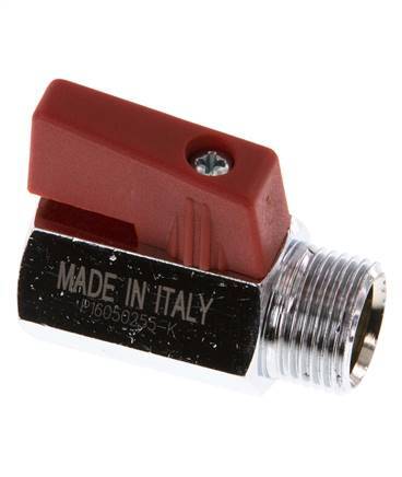 Männlich bis weiblich G 3/8 Zoll 2-Wege-Messing Mini-Kugelhahn 15 Bar