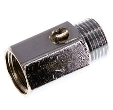 Männlich bis weiblich G 1/2 Zoll 2-Wege-Messing Mini-Kugelhahn Schraubendreher betätigt 15 Bar