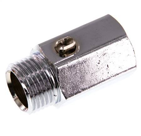 Männlich bis weiblich G 1/2 Zoll 2-Wege-Messing Mini-Kugelhahn Schraubendreher betätigt 15 Bar