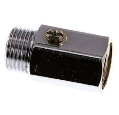 Männlich bis weiblich G 1/2 Zoll 2-Wege-Messing Mini-Kugelhahn Schraubendreher betätigt 15 Bar