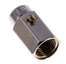 Männlich bis weiblich G 1/2 Zoll 2-Wege-Messing Mini-Kugelhahn Schraubendreher betätigt 15 Bar