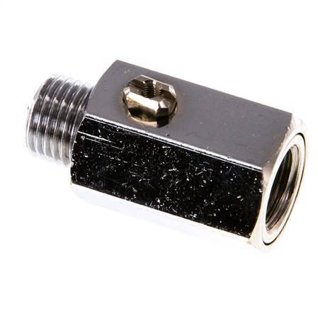 Männlich bis weiblich G 1/4 Zoll 2-Wege-Messing Mini-Kugelhahn Schraubendreher betätigt 15 Bar