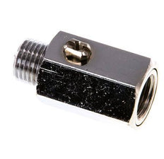 Männlich bis weiblich G 1/4 Zoll 2-Wege-Messing Mini-Kugelhahn Schraubendreher betätigt 15 Bar