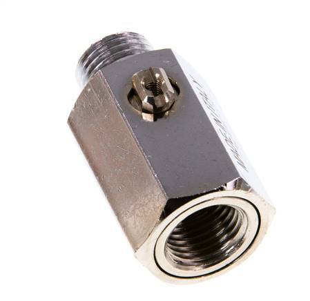 Männlich bis weiblich G 1/4 Zoll 2-Wege-Messing Mini-Kugelhahn Schraubendreher betätigt 15 Bar