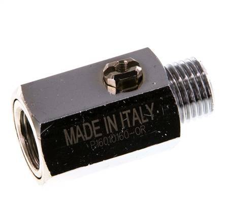 Männlich bis weiblich G 1/4 Zoll 2-Wege-Messing Mini-Kugelhahn Schraubendreher betätigt 15 Bar