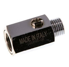 Männlich bis weiblich G 1/4 Zoll 2-Wege-Messing Mini-Kugelhahn Schraubendreher betätigt 15 Bar