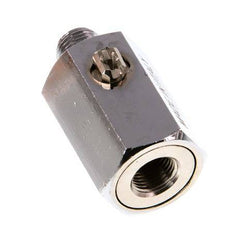 Männlich bis weiblich G 1/8 Zoll 2-Wege-Messing Mini-Kugelhahn Schraubendreher betätigt 15 Bar