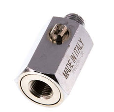 Männlich bis weiblich G 1/8 Zoll 2-Wege-Messing Mini-Kugelhahn Schraubendreher betätigt 15 Bar