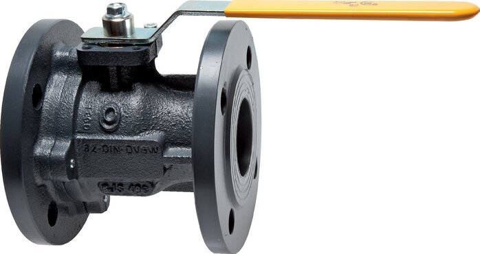 DN 65 PN 16 Cast Iron 2-Way Gas Flanged Ball Valve