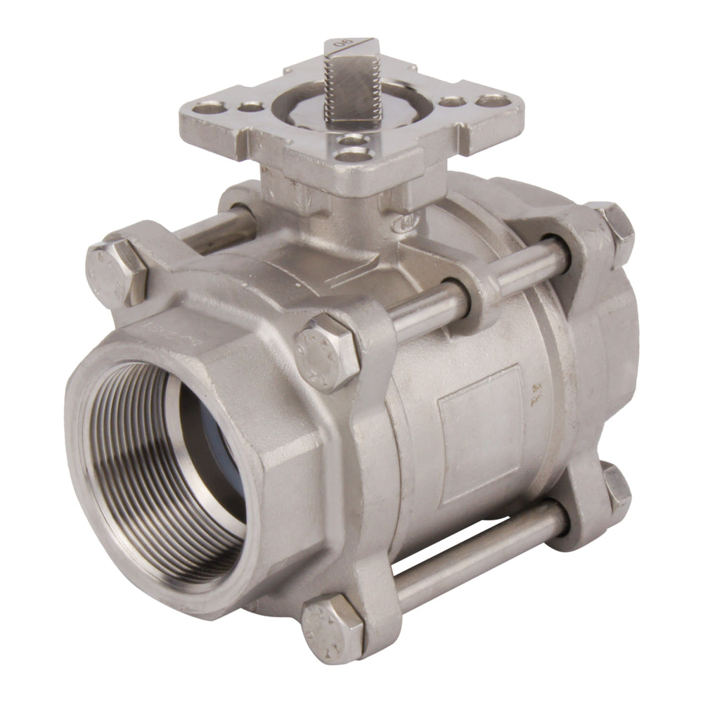 G4'' 2-Wege-Edelstahl-Pneumatik-Kugelhahn doppeltwirkend - BL2SA3