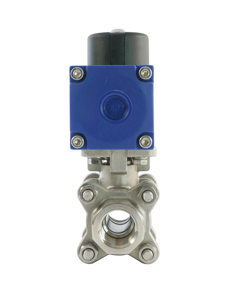 G1/2'' 2-Wege Kugelhahn aus rostfreiem Stahl pneumatisch doppeltwirkend - BL2SA3