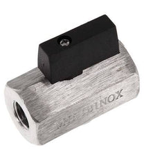 G 1/4 Zoll 2-Wege-Edelstahl-Mini-Kugelhahn 25 Bar