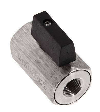 G 1/4 Zoll 2-Wege-Edelstahl-Mini-Kugelhahn 25 Bar