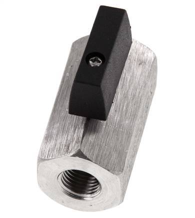 G 1/4 Zoll 2-Wege-Edelstahl-Mini-Kugelhahn 25 Bar