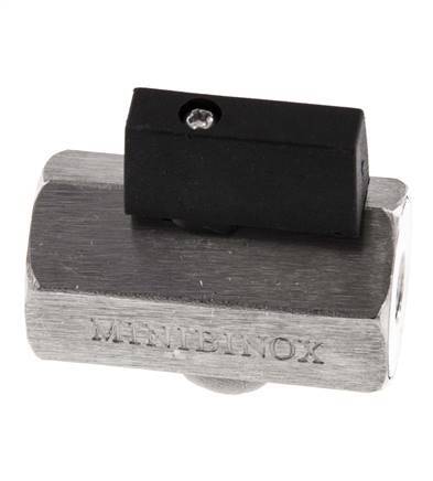 G 1/8 Zoll 2-Wege-Edelstahl-Mini-Kugelhahn 25 Bar