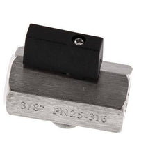 G 3/8 Zoll 2-Wege-Edelstahl-Mini-Kugelhahn 25 Bar