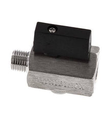 Mini-Kugelhahn G 1/4 Zoll 2-Wege-Edelstahl, männlich bis weiblich, 25 bar