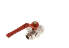 G3/4'' 3-Wege-Kugelhahn mit T-Anschluss Messing PTFE/NBR 50 bar - BL3BM
