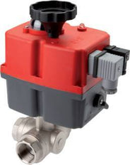G2'' T-port 24-240V AC/DC Fail-Safe 3-Way Stainless steel Ball valve
