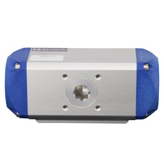 G1'' 3-Wege-Edelstahl-Kugelhahn mit L-Anschluss, Feder geschlossen - BL3SA