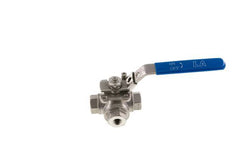 G 1/4 Zoll 3-Wege L-Port Edelstahl Kugelhahn