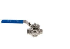 G 1/4 Zoll 3-Wege L-Port Edelstahl Kugelhahn