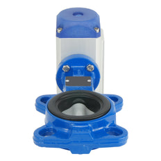 DN40 (1-1/2 inch) Wafer Pneumatic Butterfly Valve GGG40-Stainless Steel-EPDM Spring Closed - BFLW